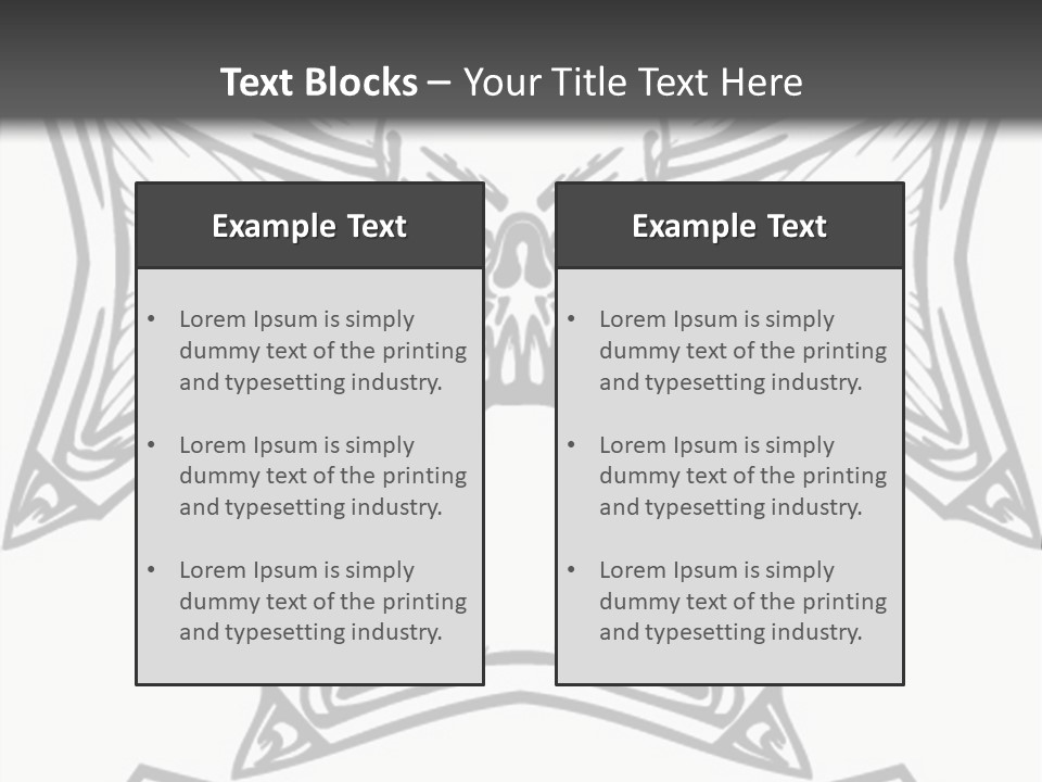 Bones Vector Cross PowerPoint Template