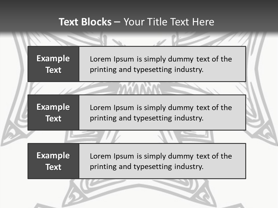 Bones Vector Cross PowerPoint Template