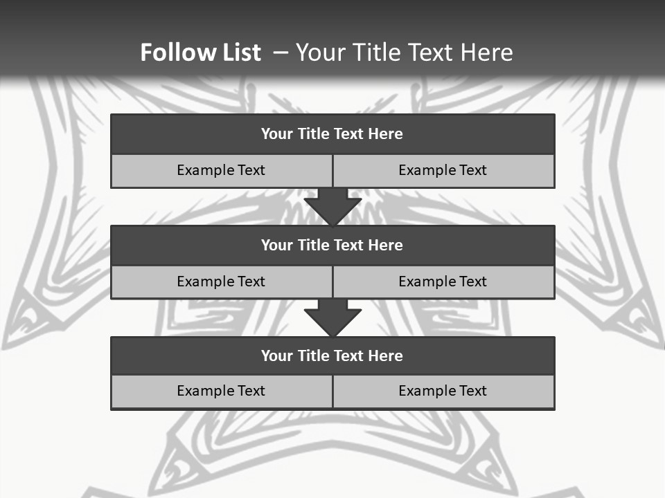 Bones Vector Cross PowerPoint Template