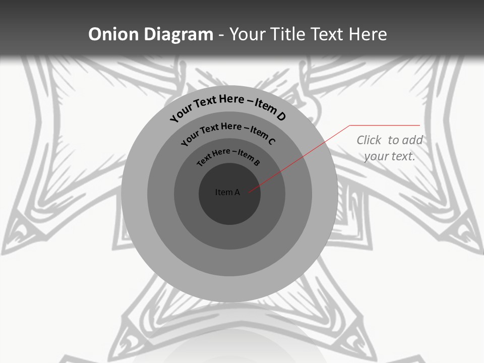 Bones Vector Cross PowerPoint Template