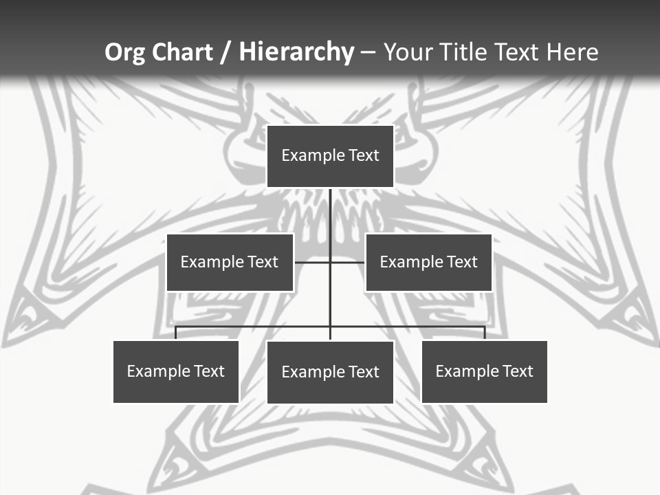 Bones Vector Cross PowerPoint Template
