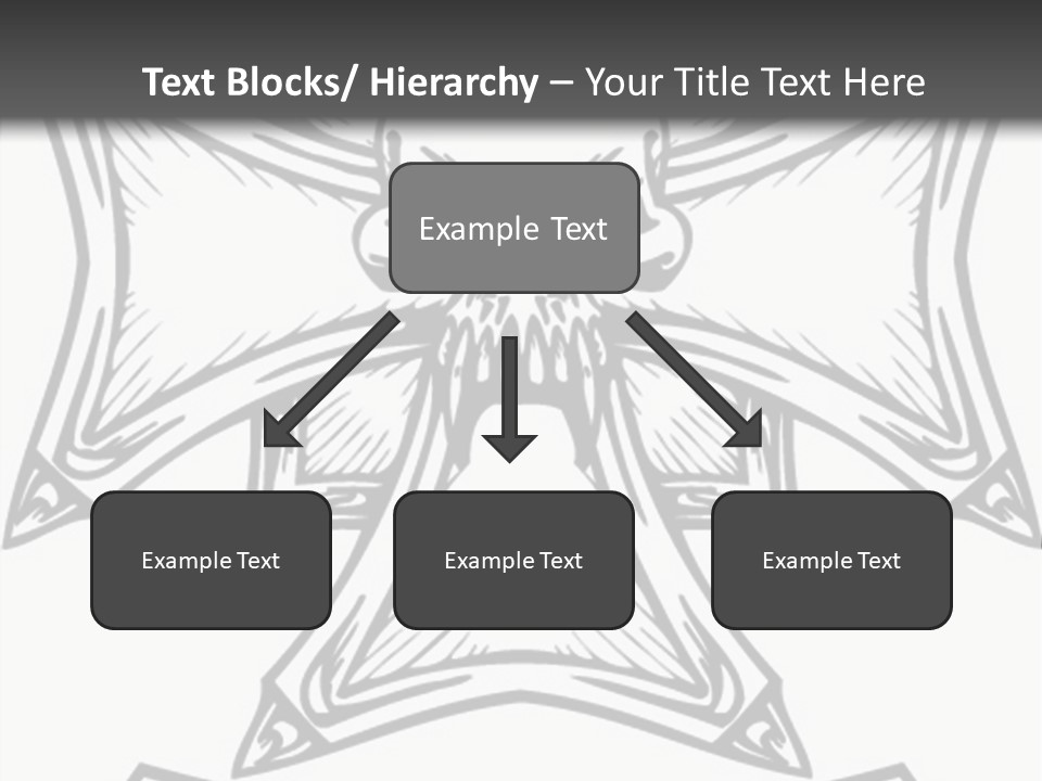 Bones Vector Cross PowerPoint Template