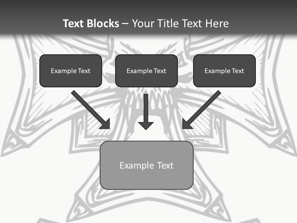 Bones Vector Cross PowerPoint Template