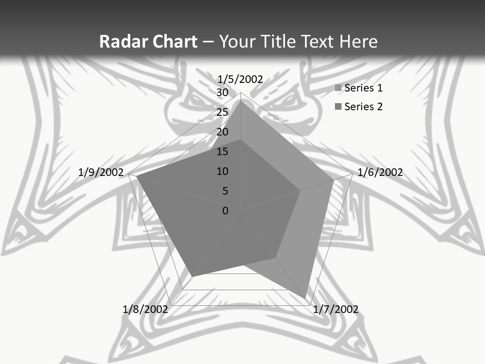 Bones Vector Cross PowerPoint Template