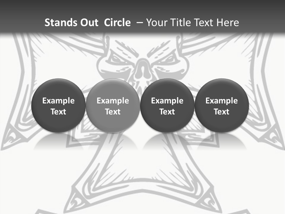 Bones Vector Cross PowerPoint Template