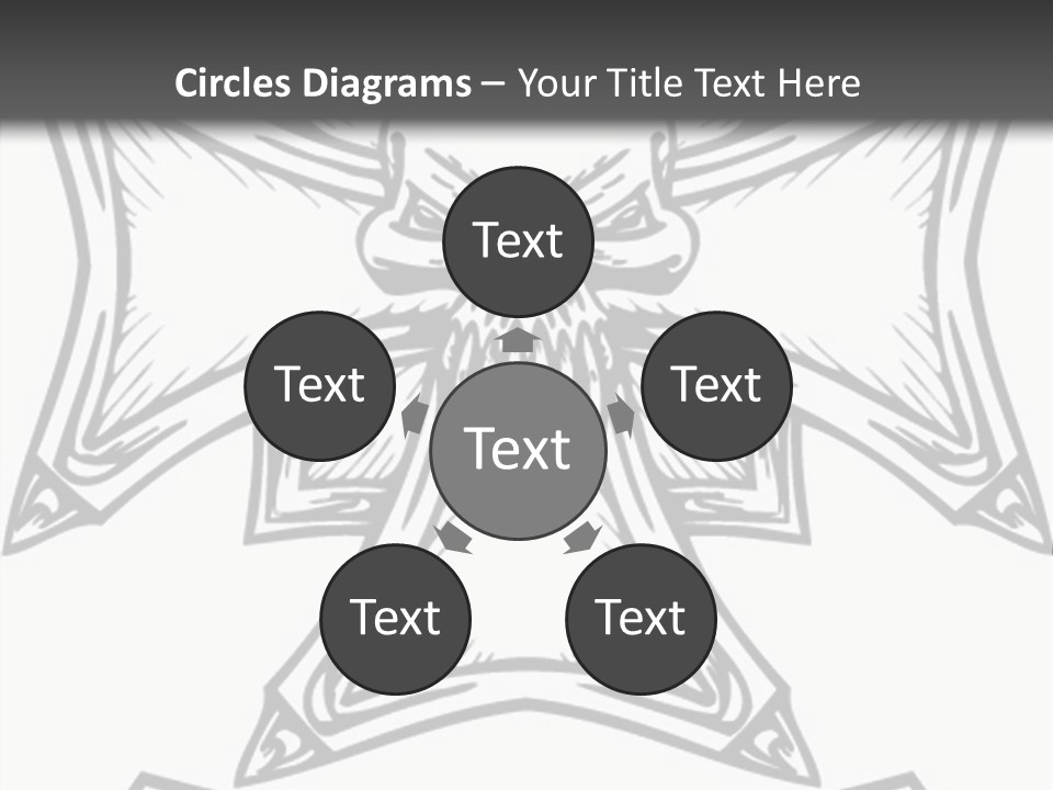 Bones Vector Cross PowerPoint Template