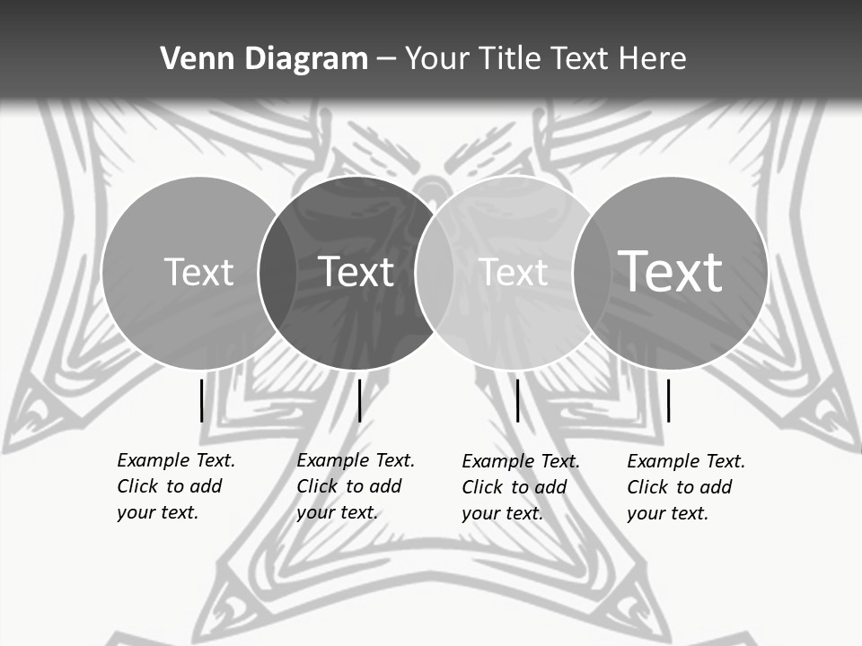 Bones Vector Cross PowerPoint Template