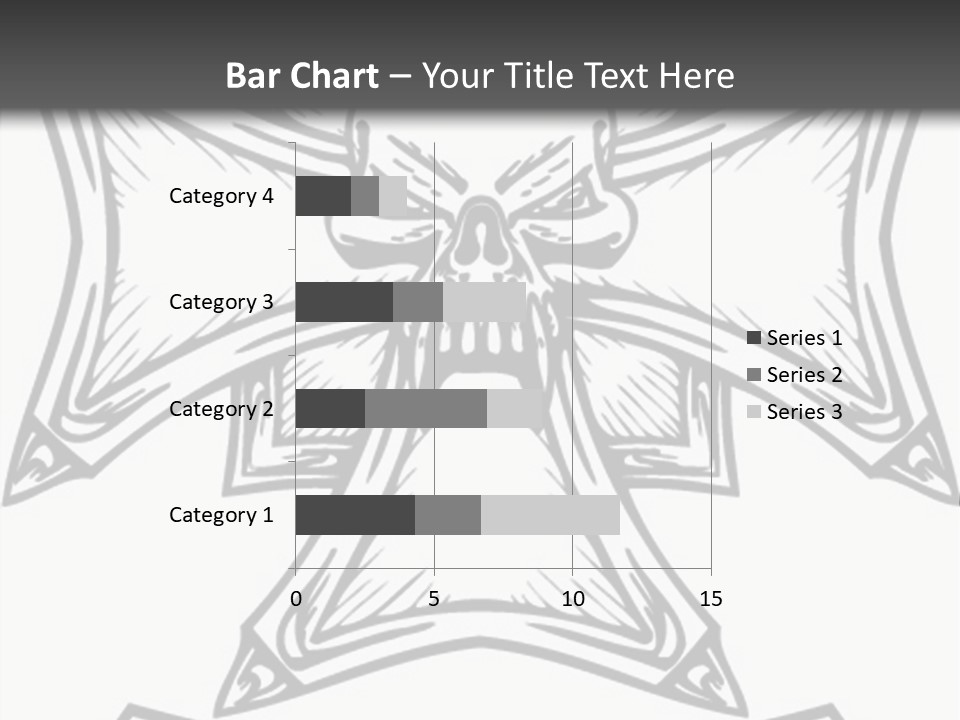 Bones Vector Cross PowerPoint Template