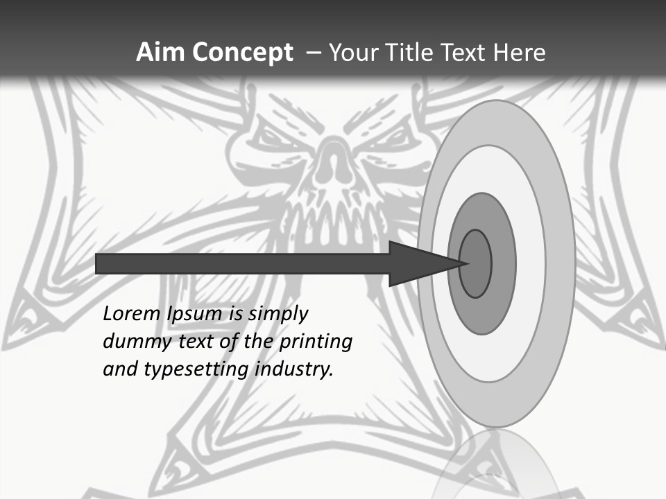 Bones Vector Cross PowerPoint Template