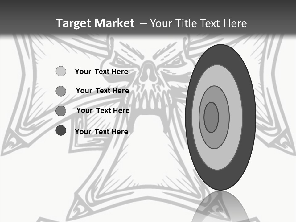 Bones Vector Cross PowerPoint Template