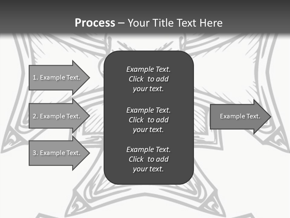 Bones Vector Cross PowerPoint Template