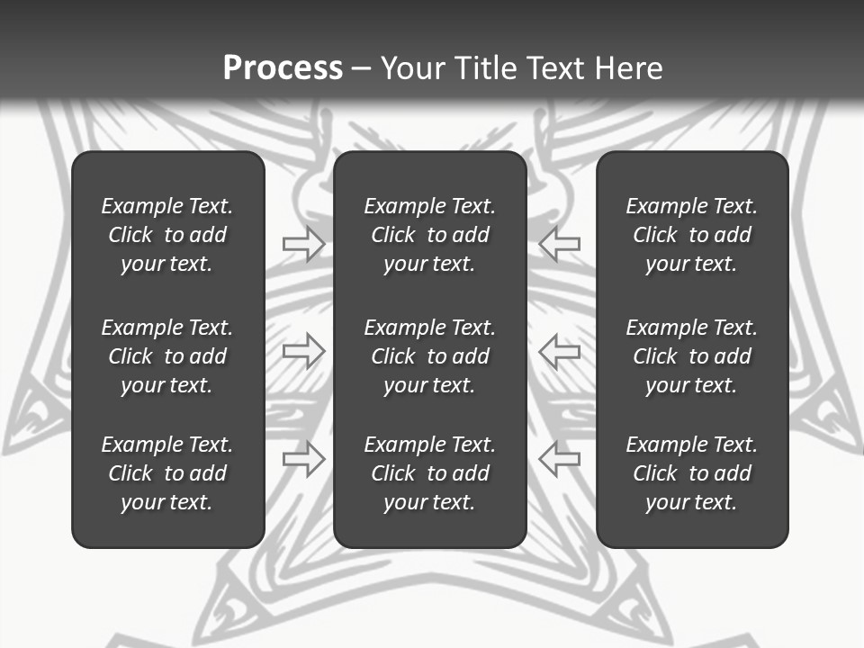 Bones Vector Cross PowerPoint Template
