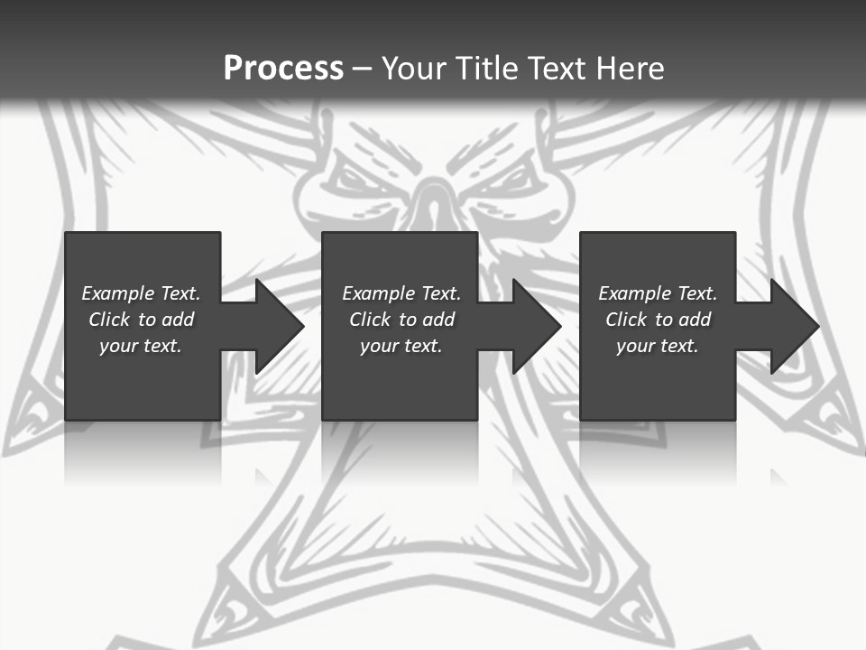 Bones Vector Cross PowerPoint Template