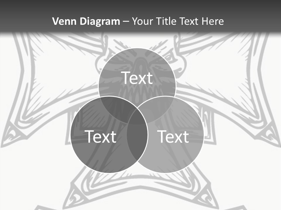 Bones Vector Cross PowerPoint Template