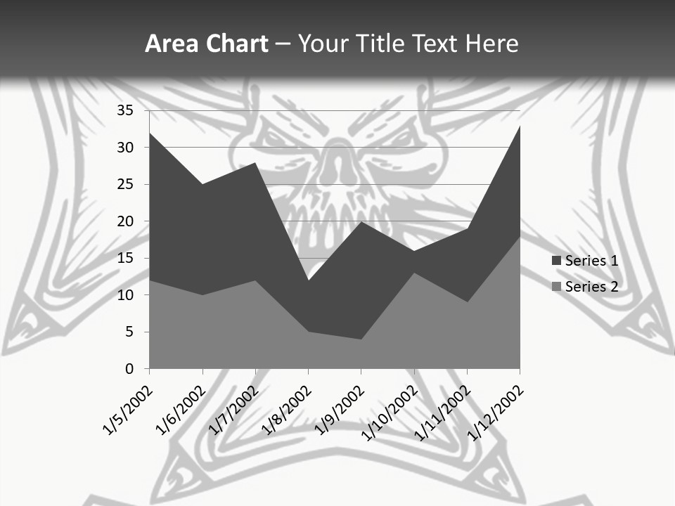 Bones Vector Cross PowerPoint Template