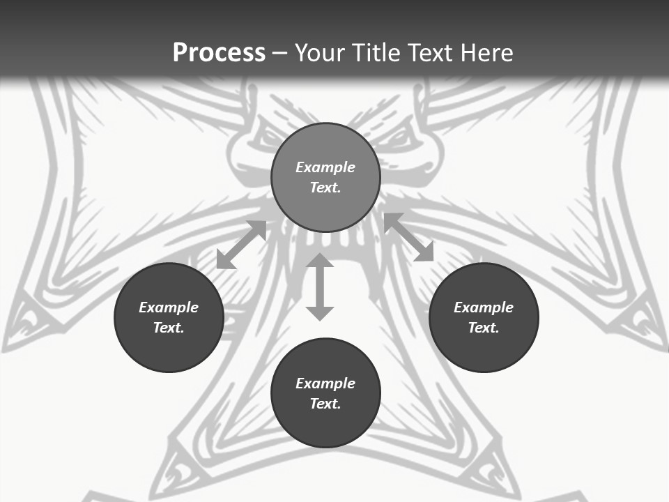 Bones Vector Cross PowerPoint Template