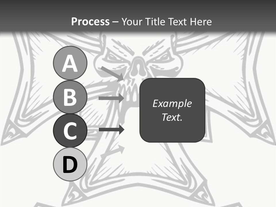 Bones Vector Cross PowerPoint Template