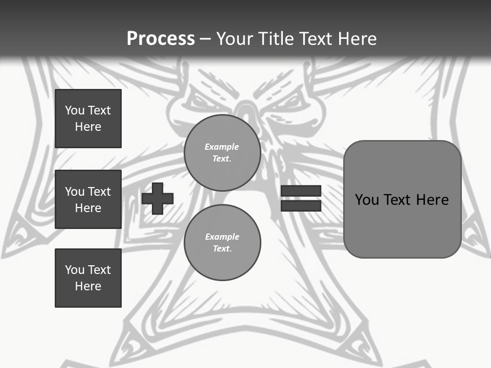 Bones Vector Cross PowerPoint Template