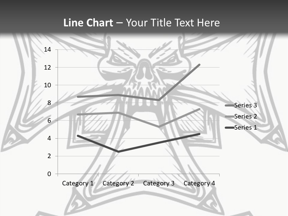 Bones Vector Cross PowerPoint Template