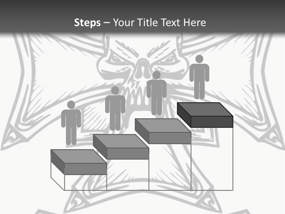 Bones Vector Cross PowerPoint Template