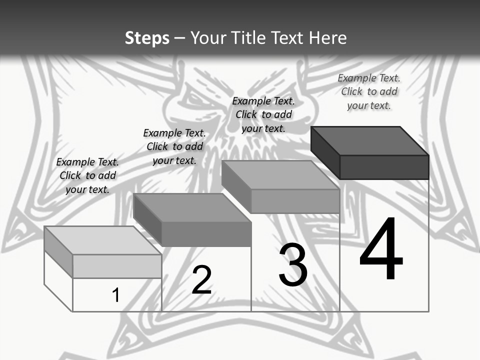 Bones Vector Cross PowerPoint Template