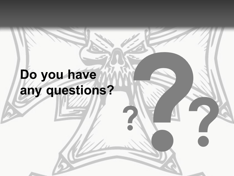 Bones Vector Cross PowerPoint Template