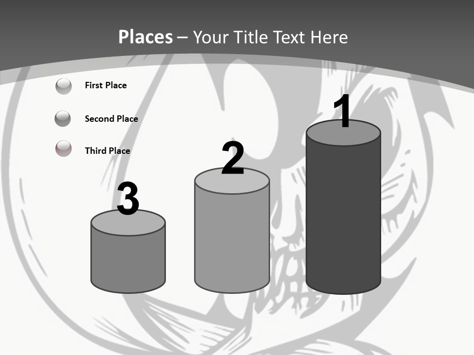 Half Moon Death Corpse PowerPoint Template