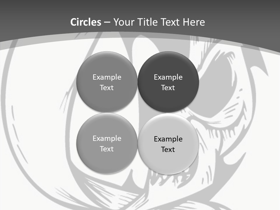 Half Moon Death Corpse PowerPoint Template