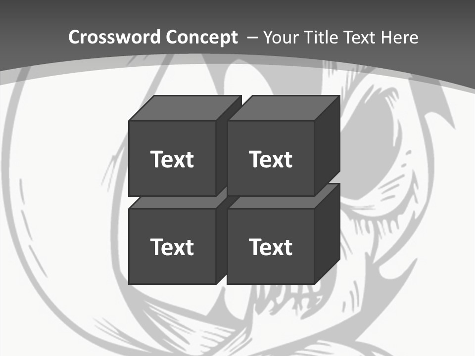 Half Moon Death Corpse PowerPoint Template