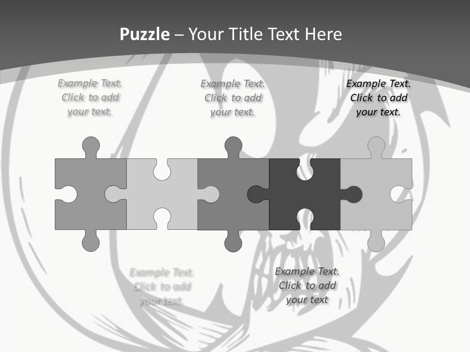 Half Moon Death Corpse PowerPoint Template