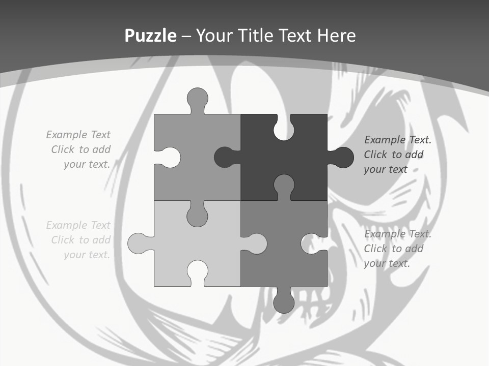 Half Moon Death Corpse PowerPoint Template