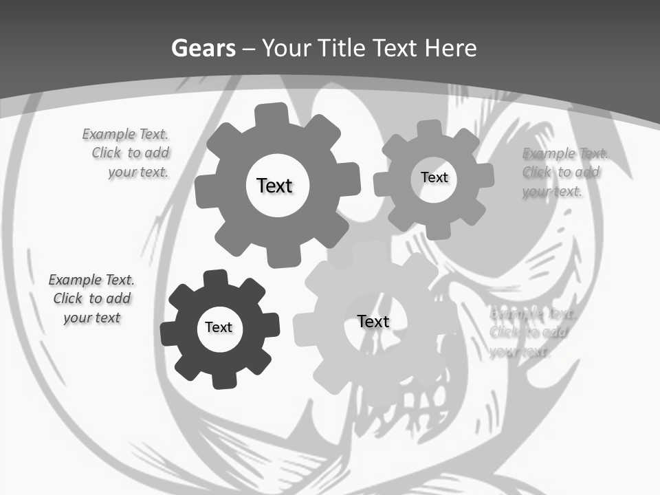 Half Moon Death Corpse PowerPoint Template