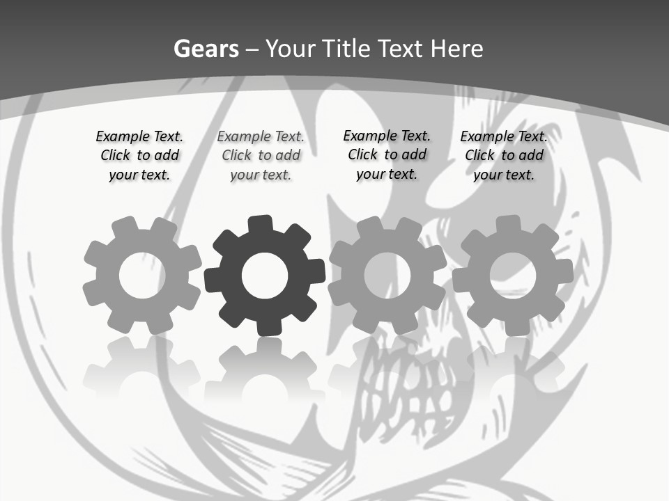 Half Moon Death Corpse PowerPoint Template