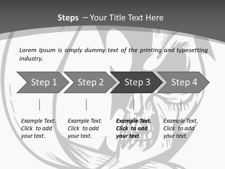 Half Moon Death Corpse PowerPoint Template