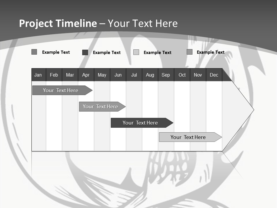 Half Moon Death Corpse PowerPoint Template