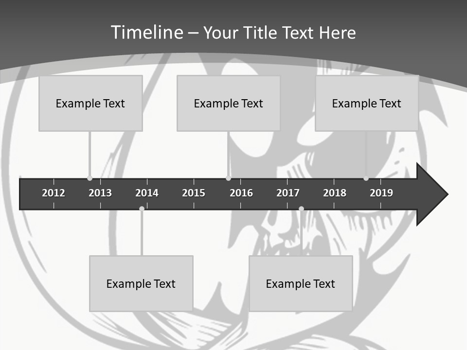 Half Moon Death Corpse PowerPoint Template