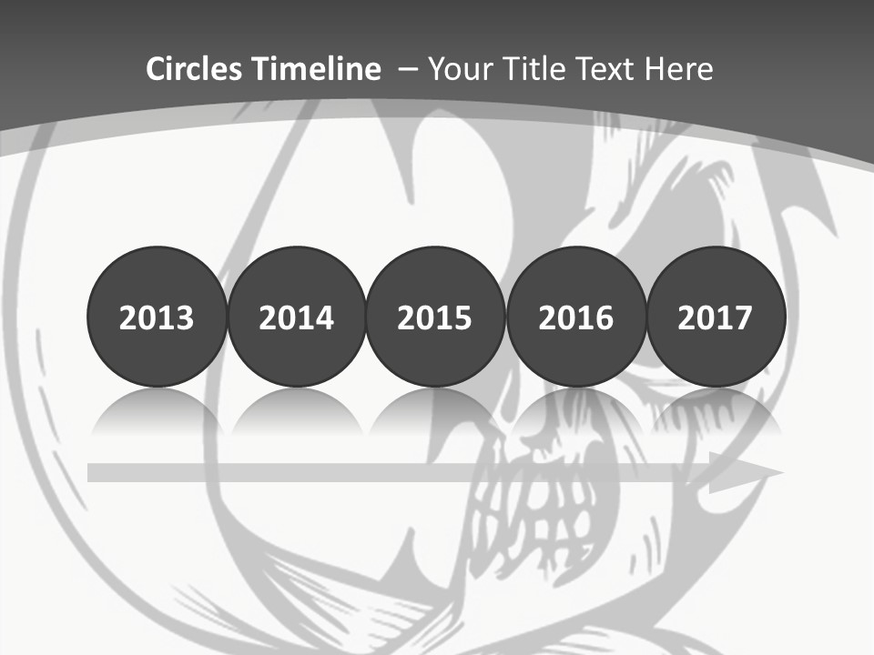 Half Moon Death Corpse PowerPoint Template