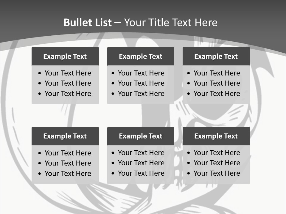 Half Moon Death Corpse PowerPoint Template