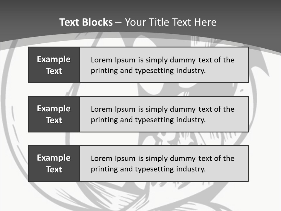Half Moon Death Corpse PowerPoint Template