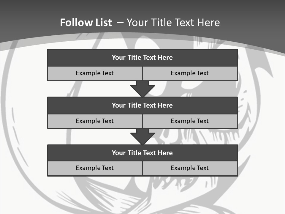 Half Moon Death Corpse PowerPoint Template