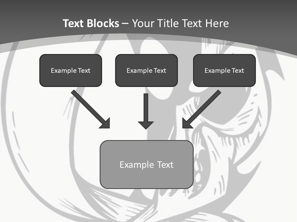 Half Moon Death Corpse PowerPoint Template