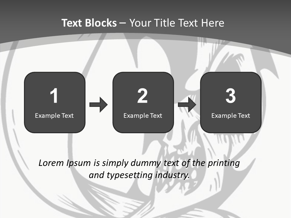 Half Moon Death Corpse PowerPoint Template