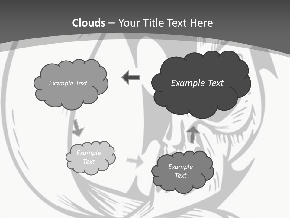 Half Moon Death Corpse PowerPoint Template