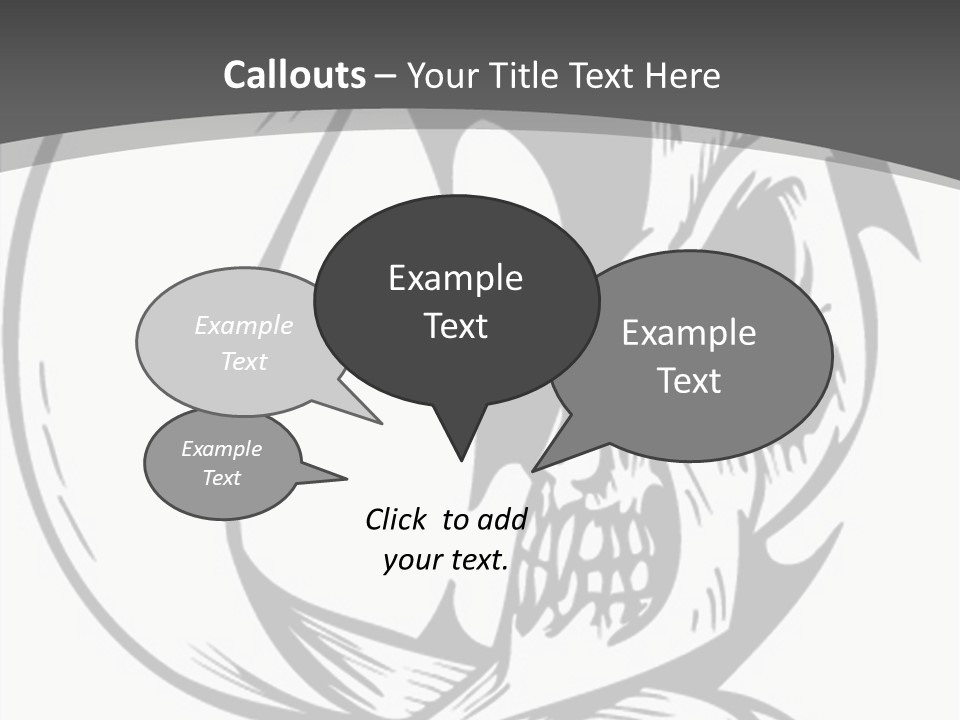 Half Moon Death Corpse PowerPoint Template