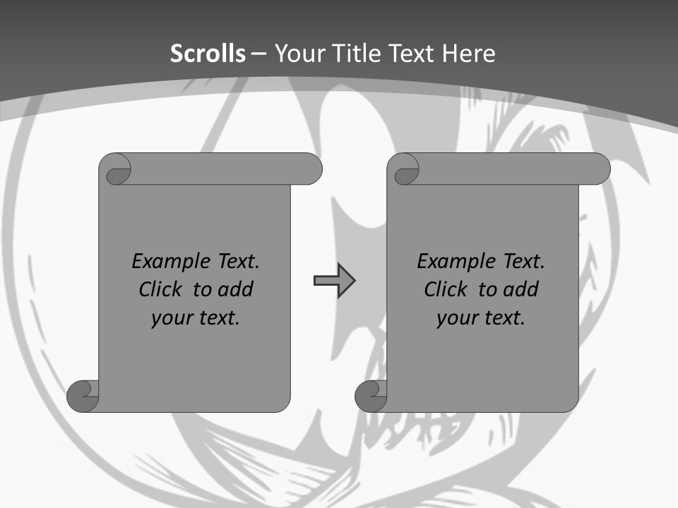 Half Moon Death Corpse PowerPoint Template