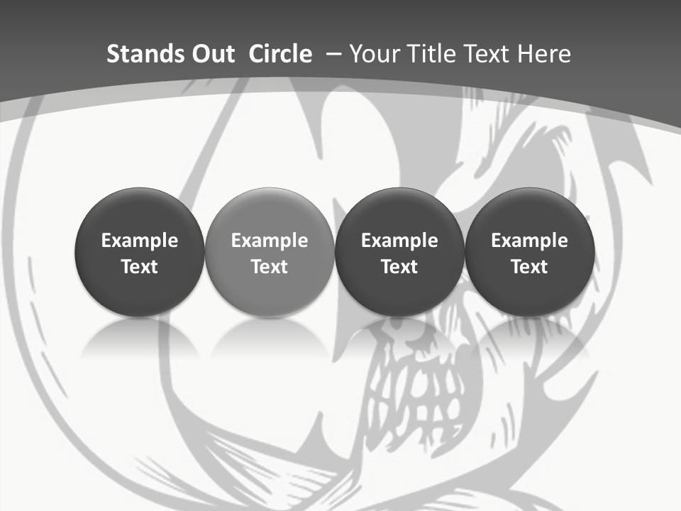 Half Moon Death Corpse PowerPoint Template