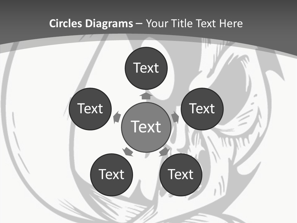 Half Moon Death Corpse PowerPoint Template