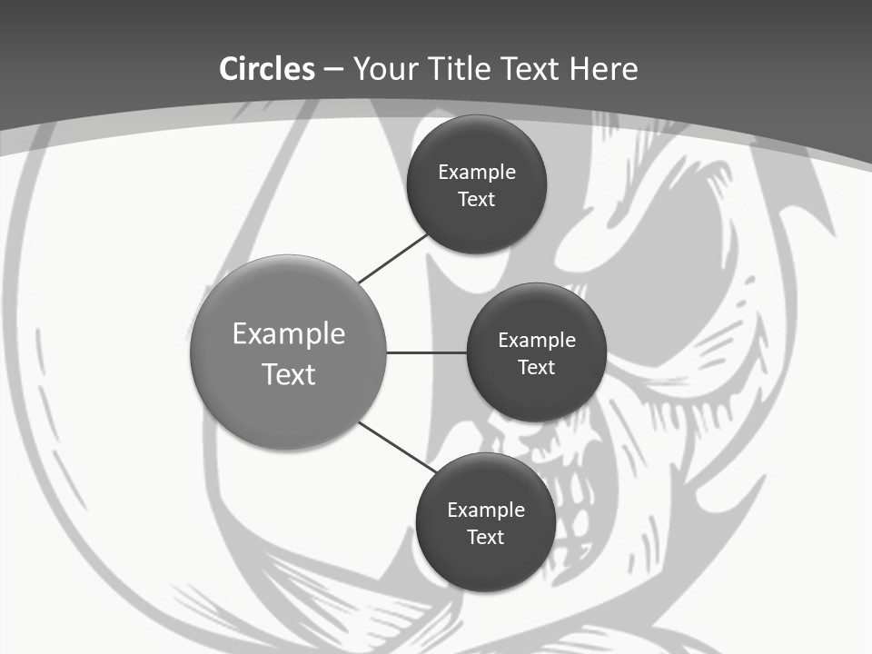 Half Moon Death Corpse PowerPoint Template