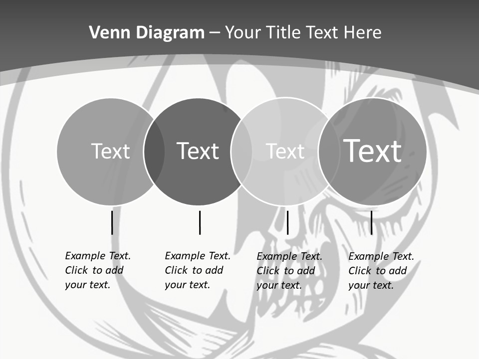 Half Moon Death Corpse PowerPoint Template
