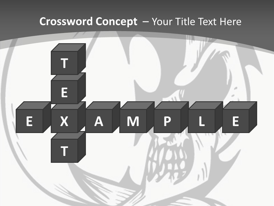 Half Moon Death Corpse PowerPoint Template